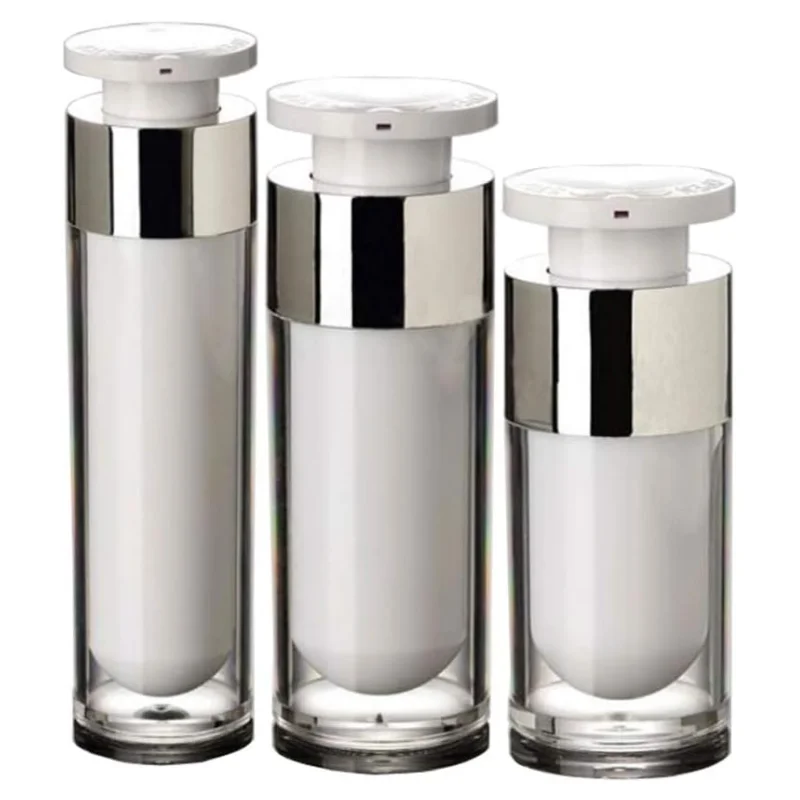 15ML30ML50ML Luxury  Acrylic PMMA airless cosmetic lotion pump bottles airless bottle Acrylic Plastic Cosmetic Bottle