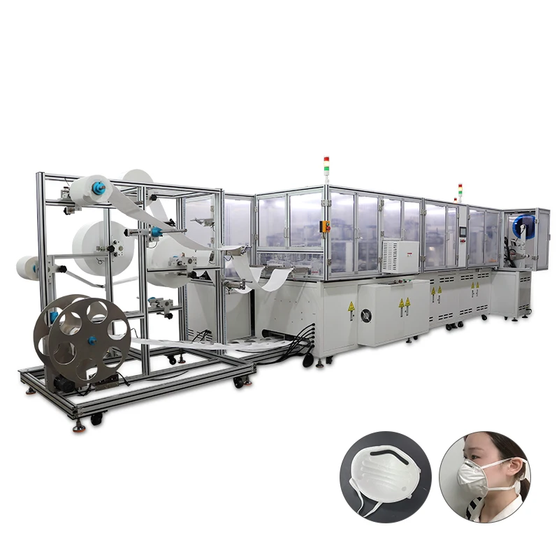 Solid Dust Protective N95 Masks Making Machine FFP2/FFP3 Medical 18650 Cup Mask Machine