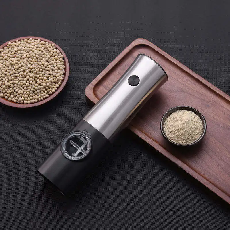 Kitchen Accessories Household Condiment Tool Stainless Steel Glass Grinder Pepper Grinder