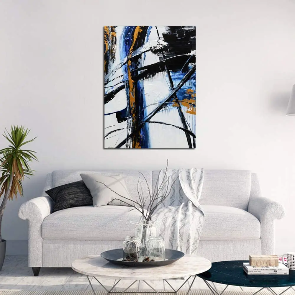 Hand-painted Modern Oil Painting Canvas Painting Living Room Bedroom Decoration Frameless Oil Painting