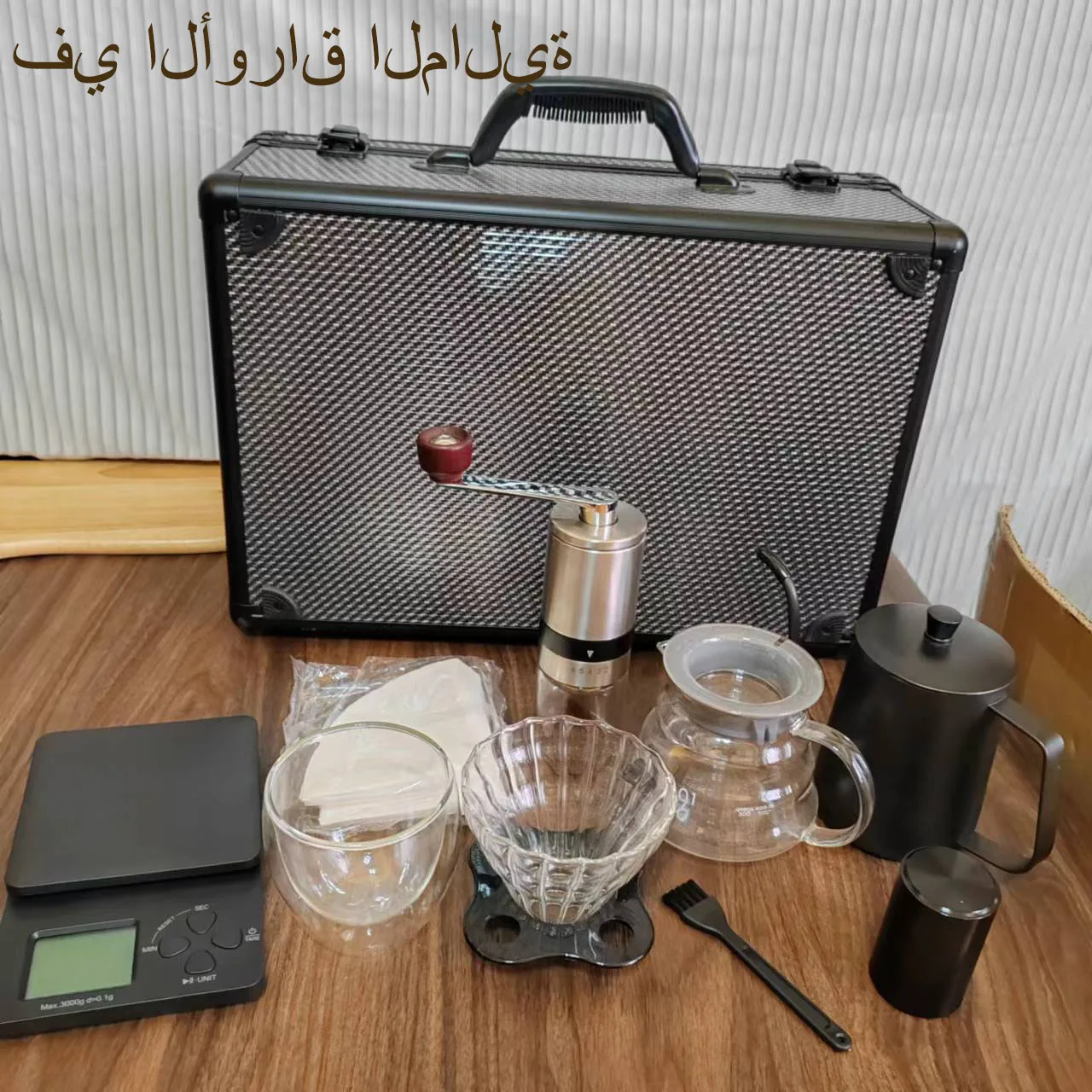 In stock Arabic Pour Over Kettle Kit Barista Tools Coffee Camping Bag Coffee and Tea Sets Coffee Dripper