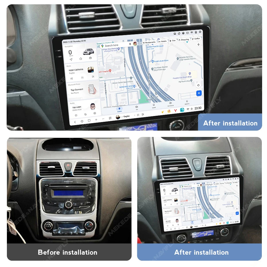NaviFly DUDUAUTO Newest Android 8core 12+512GB Car radio For Geely Emgrand EC7 2009-2016 support 360 camera voice control