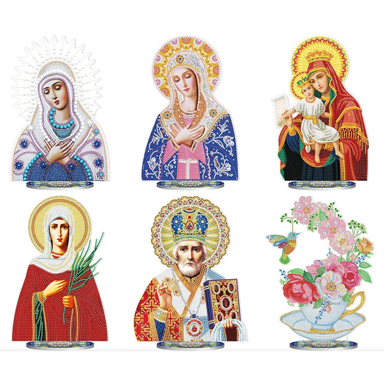 Promotional Item New Creative Diy Tabletop Decoration Point Diamond 5D Religious Craft Decoration Diamond Painting Decoration