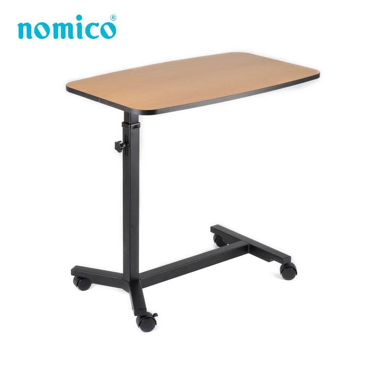 High Quality Over Bed Rolling Table On Wheels,Hospital Side Table