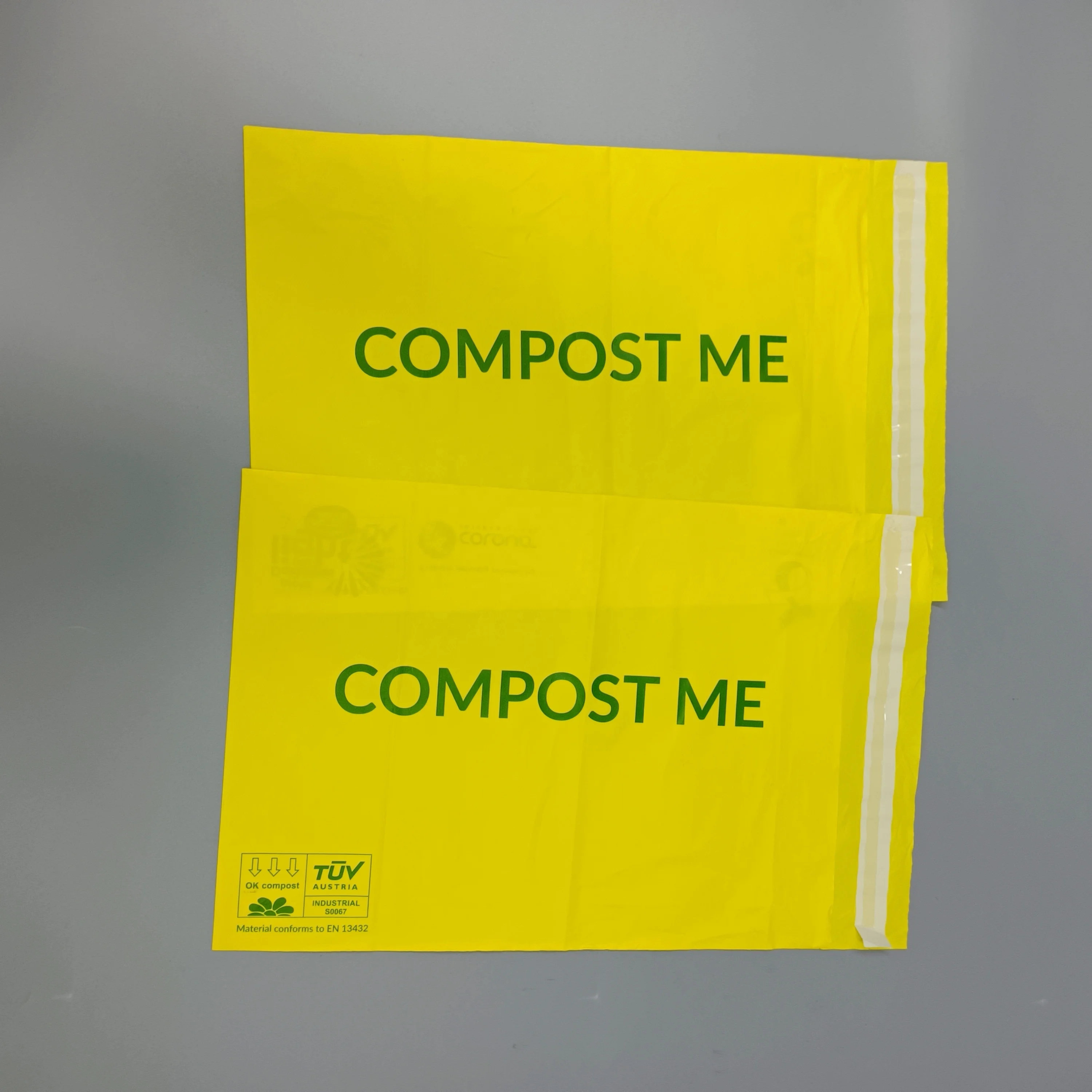 Custom Logo Eco biodegradable plastic mailing packaging poly mailers compostable bio express courier postal parcel shipping bags