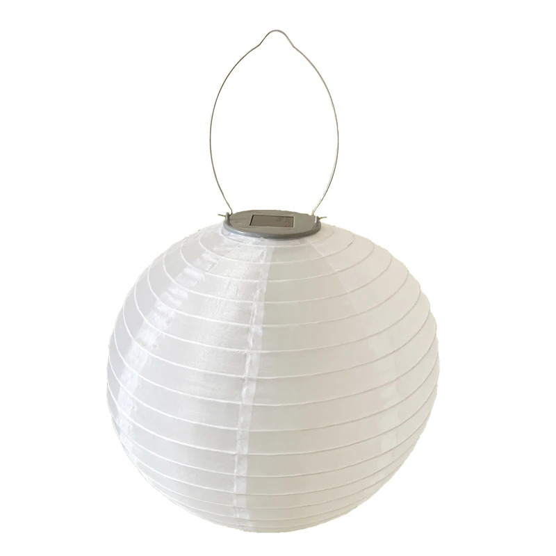 
Wholesale with switch solar nylon cloth lantern lights 