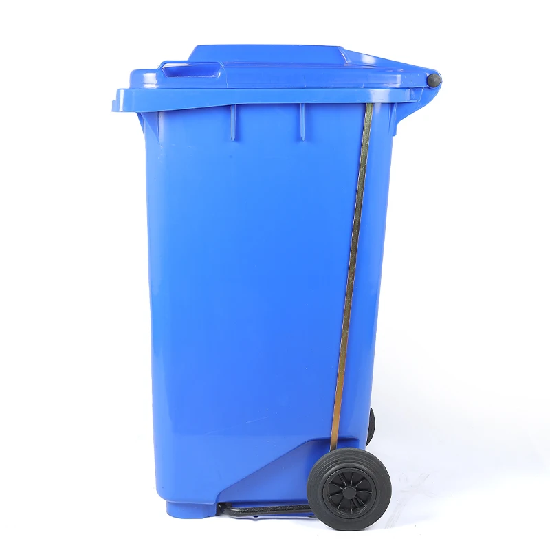 240 Liter Outdoor Trash Bin Wheelie Pedal Trash Can Industrial Garbage Bin