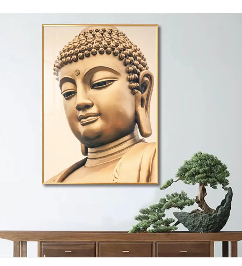 Modern Buddha Painting on Canvas Wall Art Zen Art Decor Modern Abstract Home Decoration 100% Hand Painted Oil Paintings