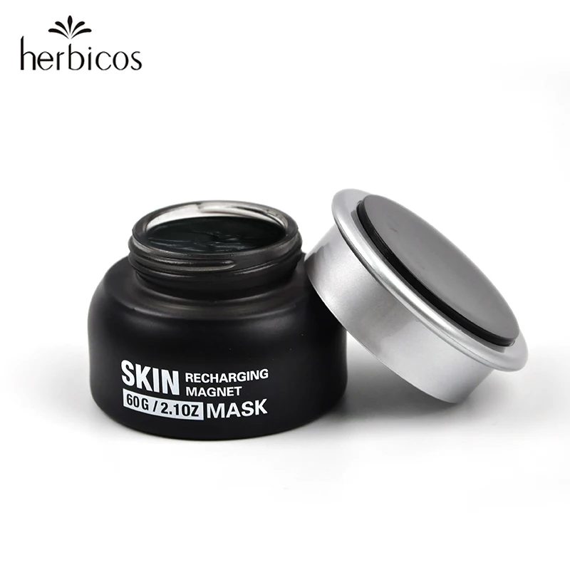 Deep Cleansing Anti Aging OEM Magnet Black Clay Mud Face Mask Magnetic Facial Mask