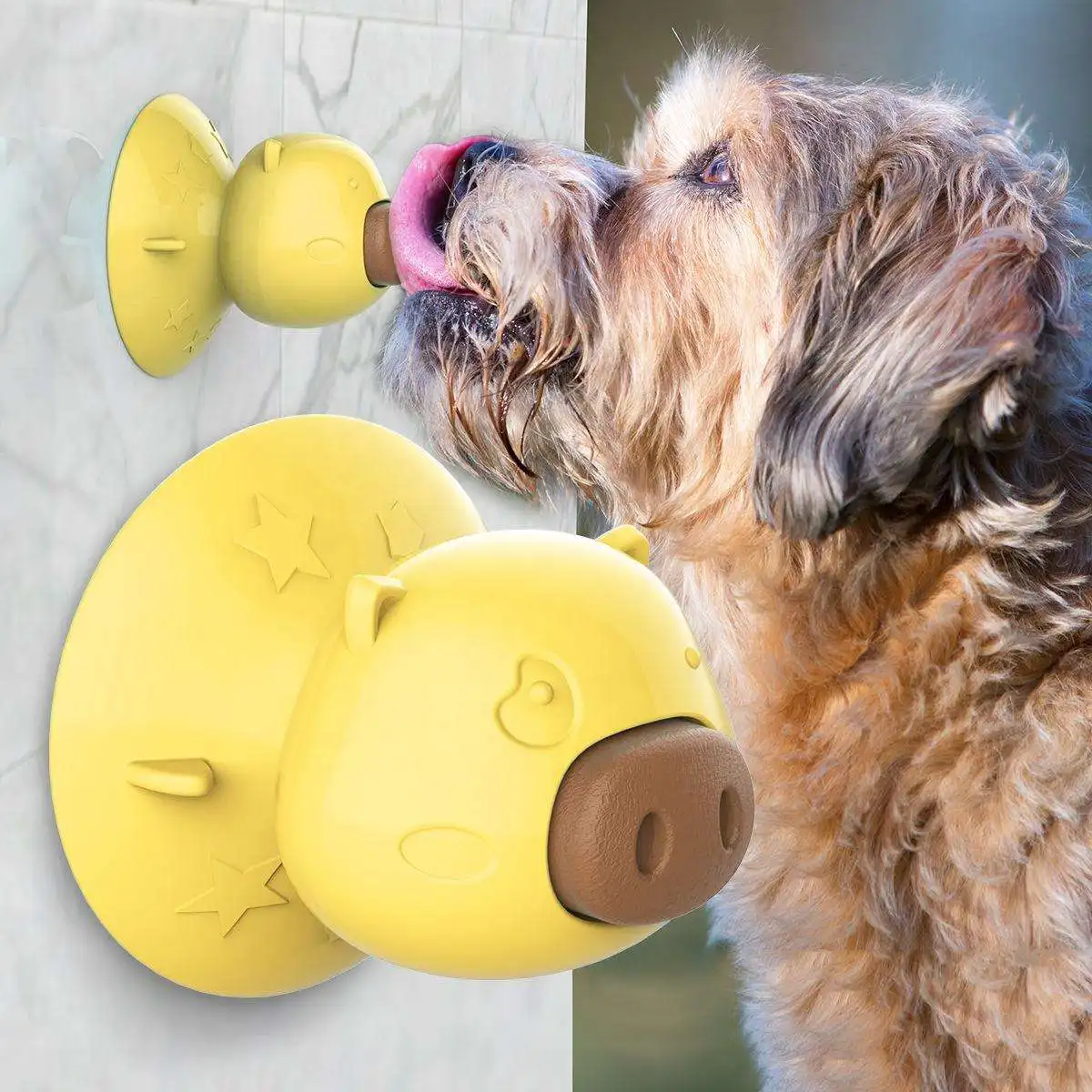 Sohpety custom pet chewing toy pig suction cup cat mint licking snack toy cat mint toy with suction cup