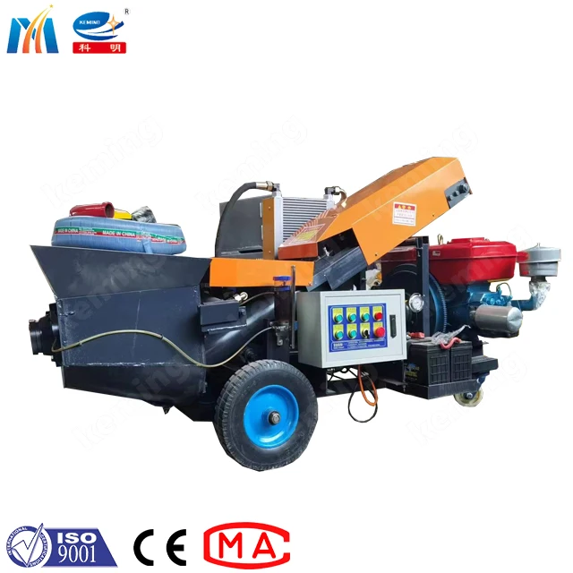 80 mm conveying pipes diesel concrete pump 19 mm aggregate pump for house floor build