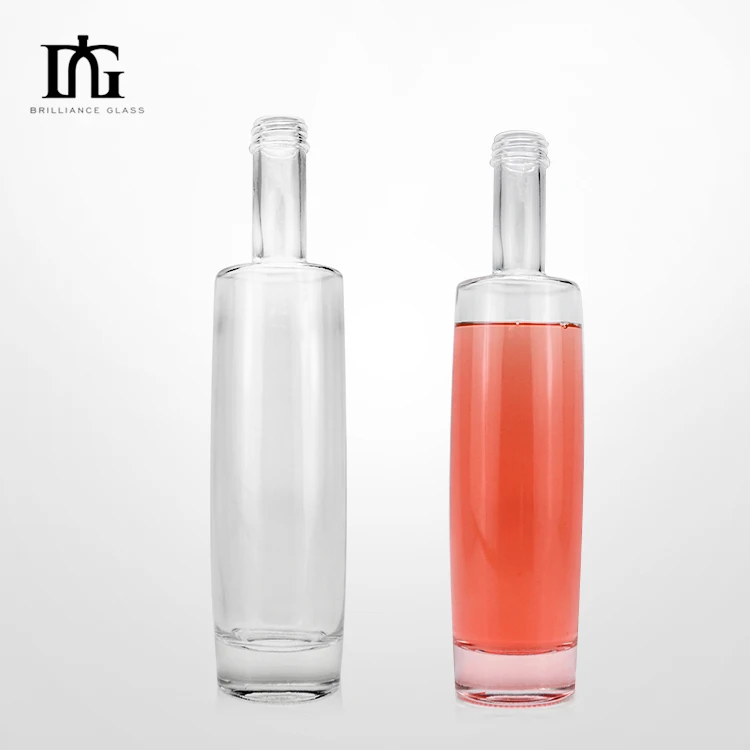 Wholesale High Quality 500ml 700ml 750ml Glass Bottle Liquor Bottle Empty Transparent Brandy Bottle Tequila with Cork