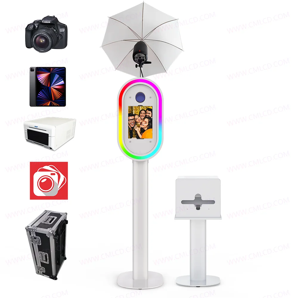 Guac and chips dslr photo booth camera iPad photobooth shell selfie photo booth with printer and camera adapted for party rental
