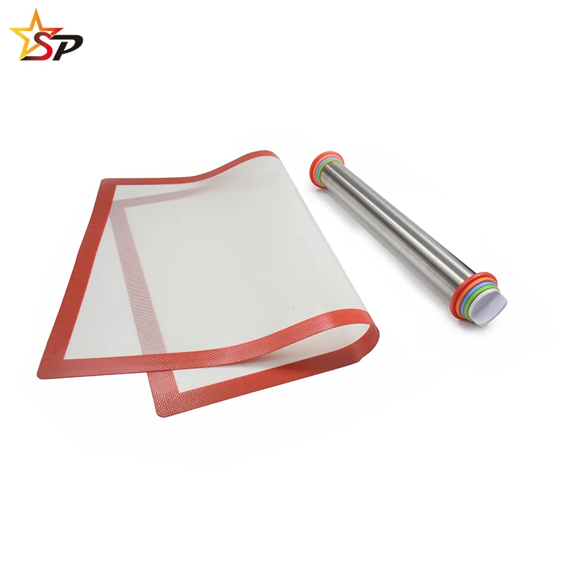 
Stock Factory wholesale pastry cake rolling pin kneading pad Pastry Mat tool set baking mat 
