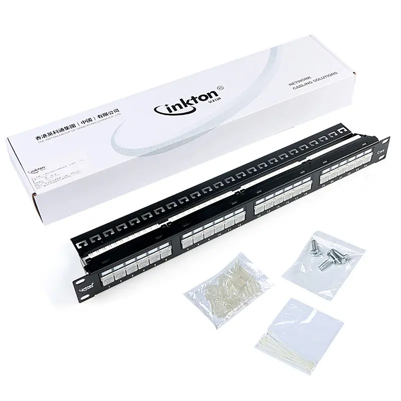  MT-4024 19 дюймов устройство 24-го типа Порт cat6 cat5e LED коммутационная