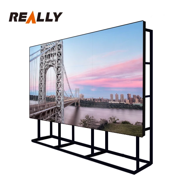 
Really 55inch LCD Video Wall 1.7mm bezel 500nit with sansung panel for Monitoring Room 