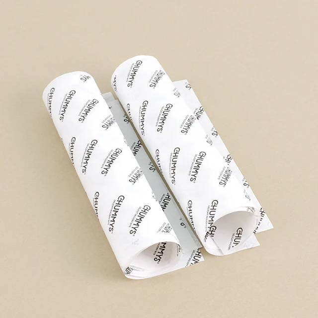 Hot Sale Customized Logo Printed Grease Proof Paper Sheets With PE Film