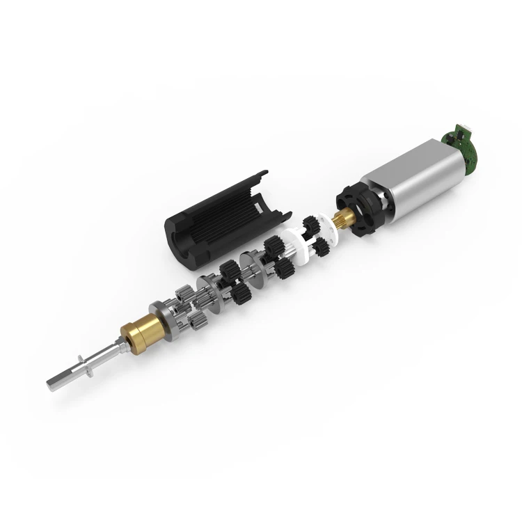 Low Rpm Brushless Planetary Geared Motor with Encoder 24mm Small 6v 9v 12v Hollow Shaft Dc Gear 4rpm 400rpm for