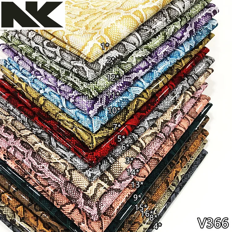 V366 new mirror python PVC Artificial leather is suitable for bags, handbags, belts and shoes