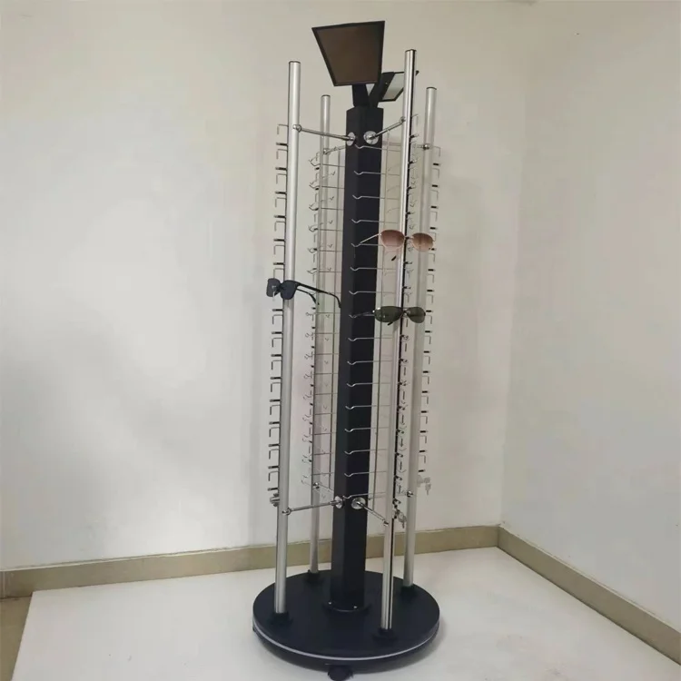 Factory Price Eyeglass Display Rack Lockable Reading Glasses Display Stands Rotating Eyeglasses Display Stand