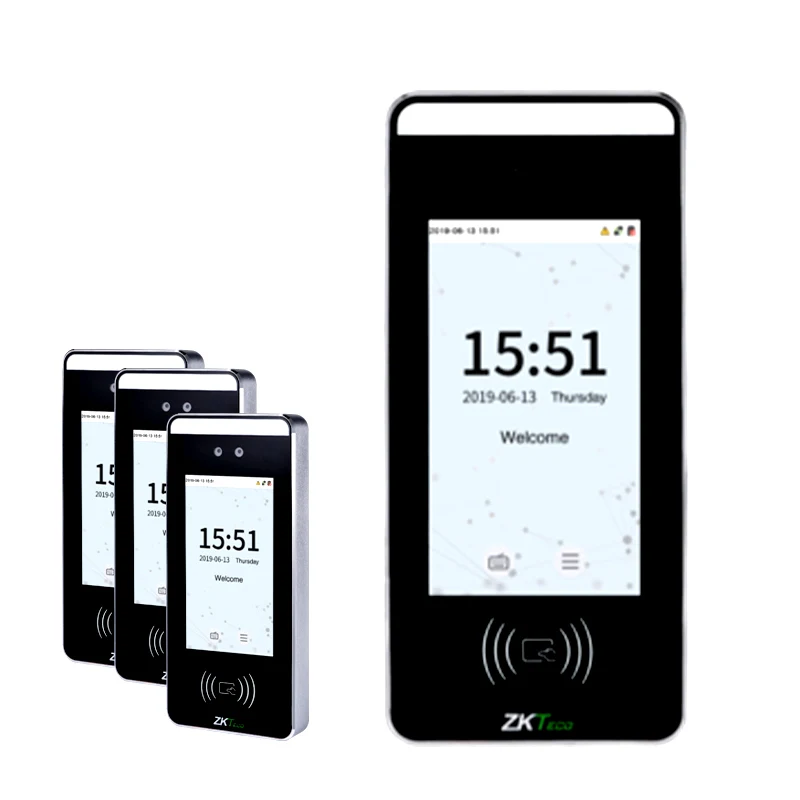 Zkteco office building facial recognition attendance access control machine facial recognition visual walkie talkie