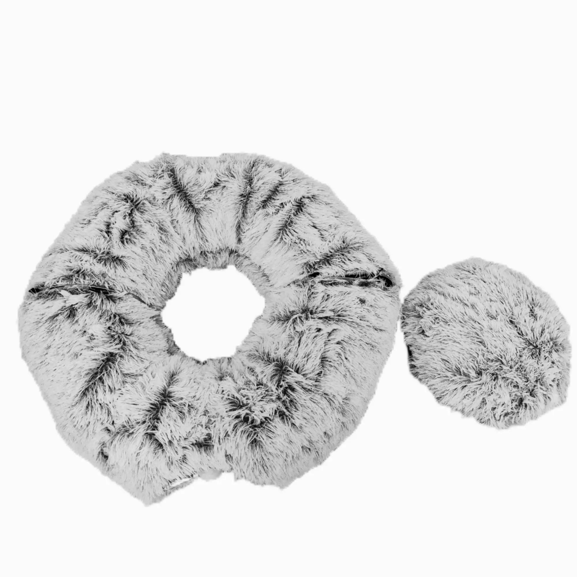 Light Gray Pet Sleep Soft Nest Cat Dog Comfort Plush with White Ball to Play Easy to Open&Fold Indoor Outdoor Great Sleeping Bed