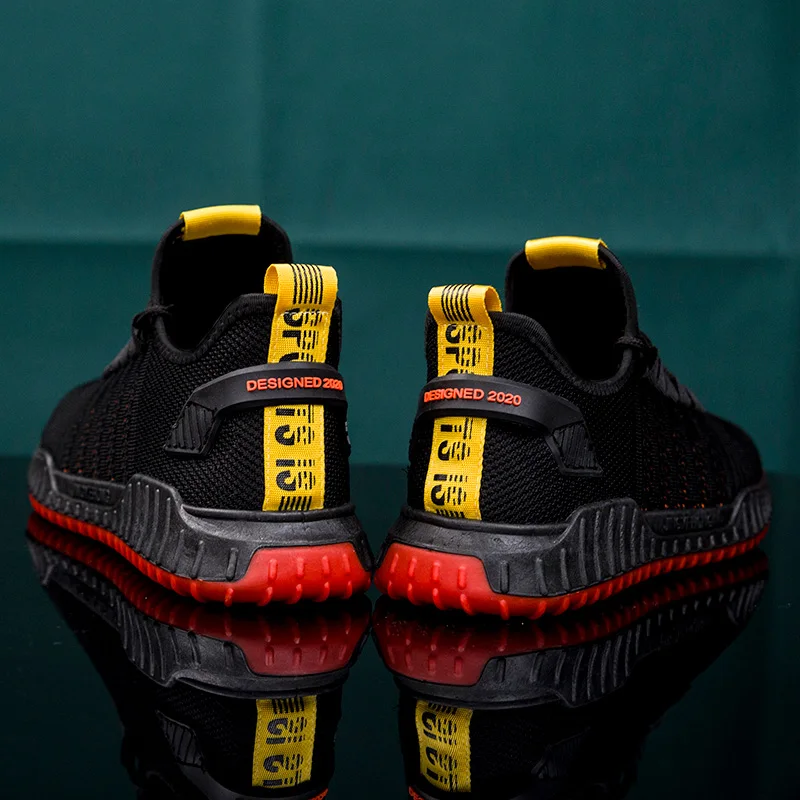 Spring Walking Men White Color Light Weight Fashion Breathable Running Sports Shoes Wholesale