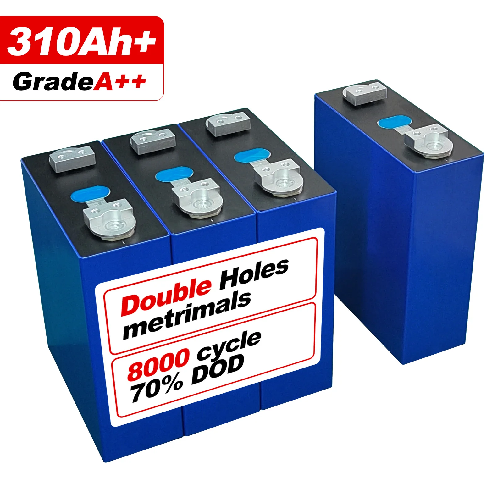 Grade A 314Ah lifepo4 battery cell 3.2v 280ah lifepo4 battery for solar energy system 48V 51.2V 300Ah powerwall