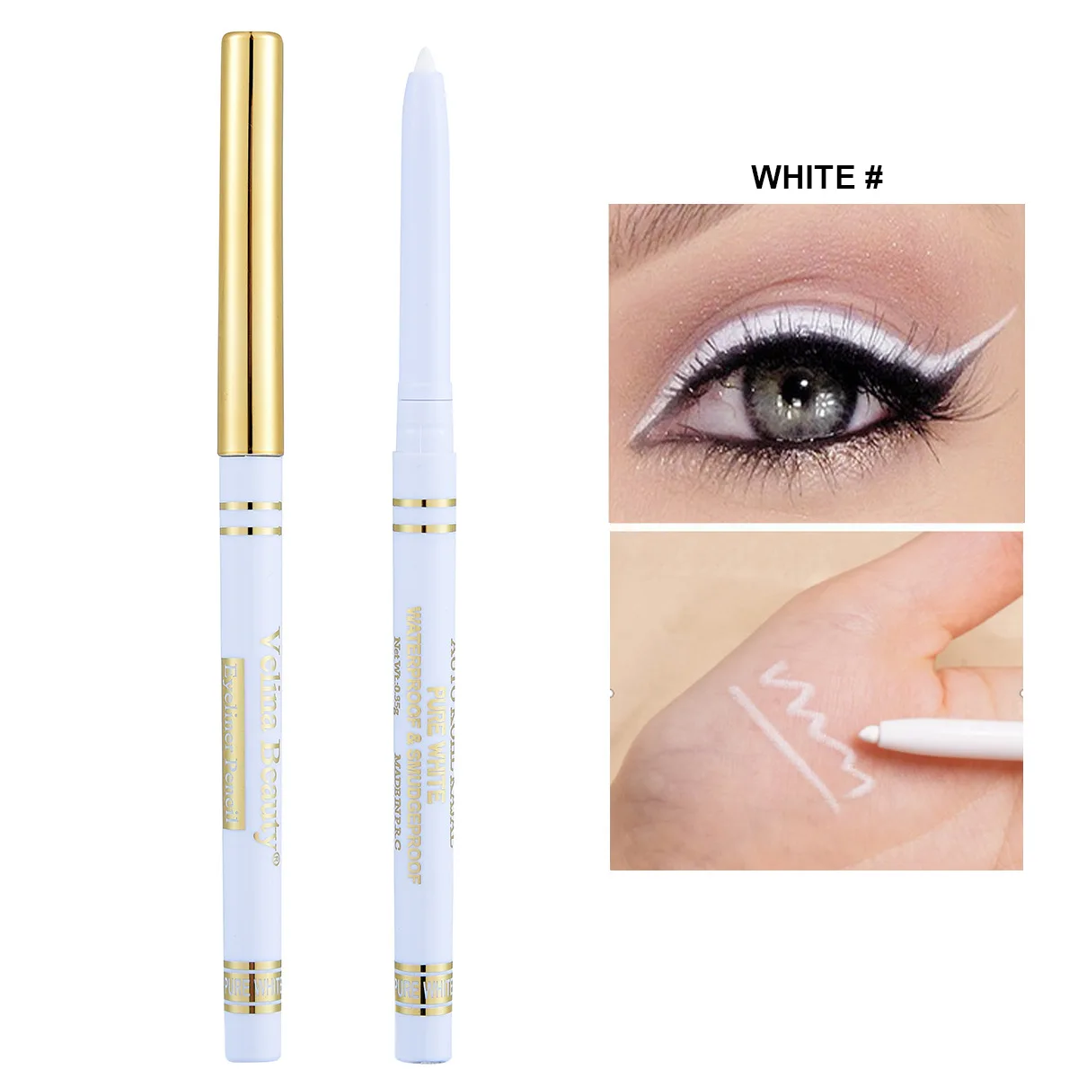 OEM Wholesale 2 color High quality liquid eyeliner glue pen waterproof Long-lasting smooth precise eyeliner pencil for women