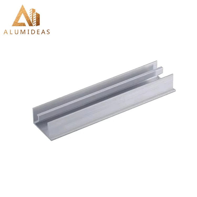 Powder coat aluminum rail profile for slide windows and door