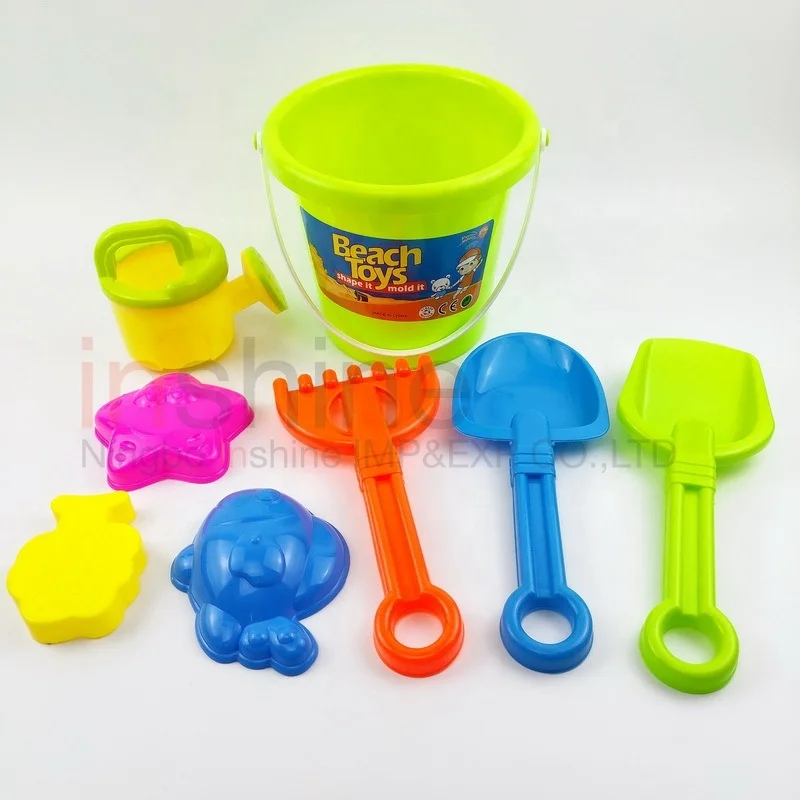 High quality Outdoor Kids 8pcs Play Toys  Summer Beach bucket toy set