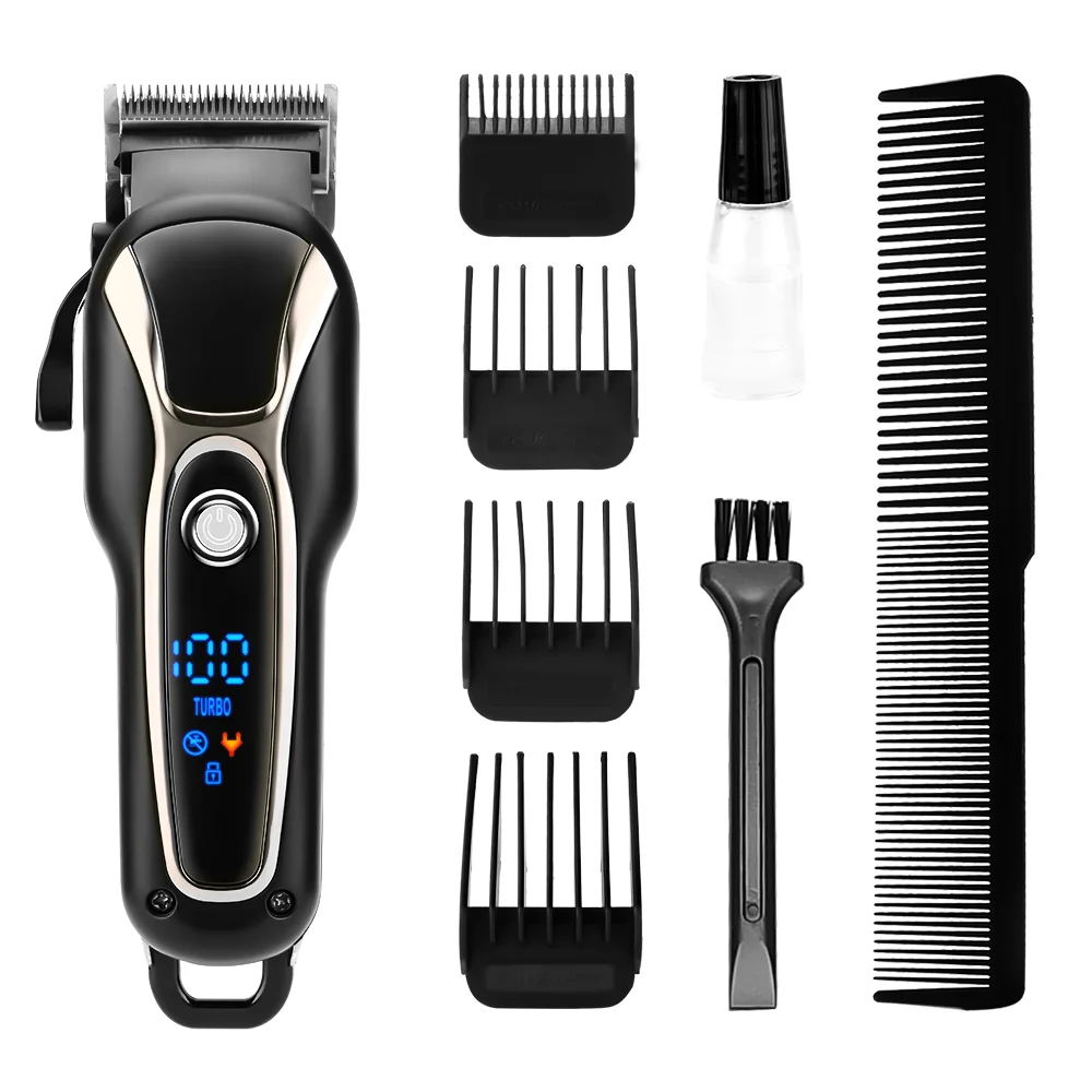 PRITECH Child Lock Function High Quality Professional Hair Trimmer Rechargeable Electric Hair Clipper