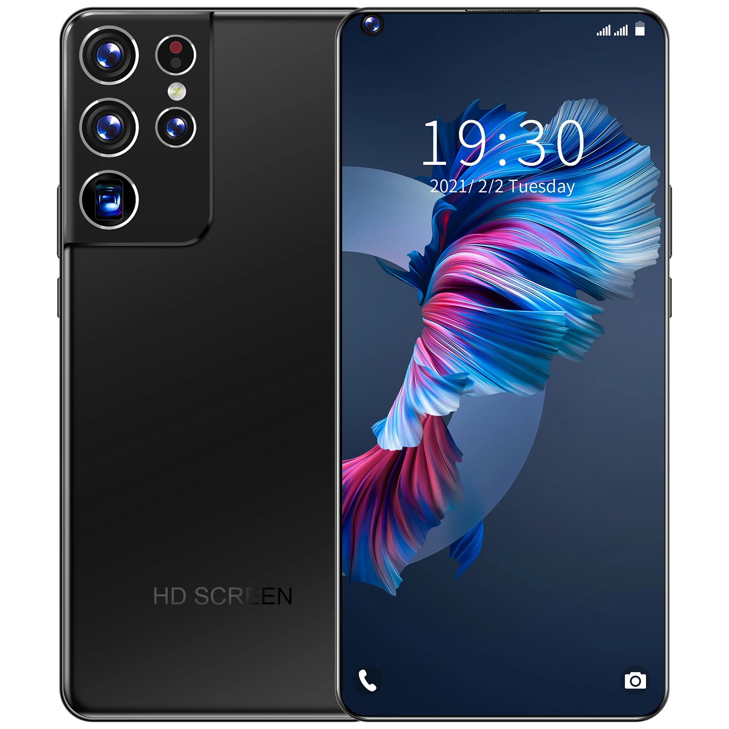  Оптовая продажа 2021 S21U Android 7 3 дюймов HD экран 6800 мА/ч 4G Octa Core 8 + 256