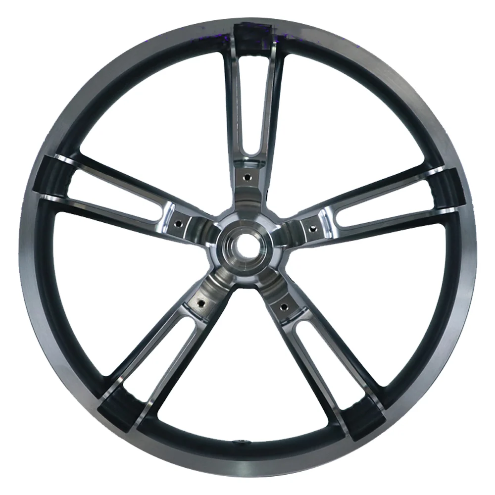 Nice Designs High Loading Aluminum 21 Inch Rim 21x3.5 Black Machined Alloy Motorcycle Wheels