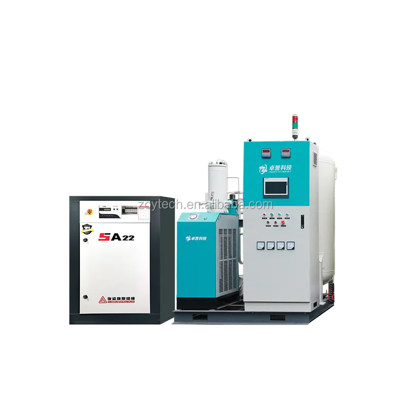 ZOY 50 Nm3/h high quality O2 generator portable medical molecular sieve O2 generator for sale