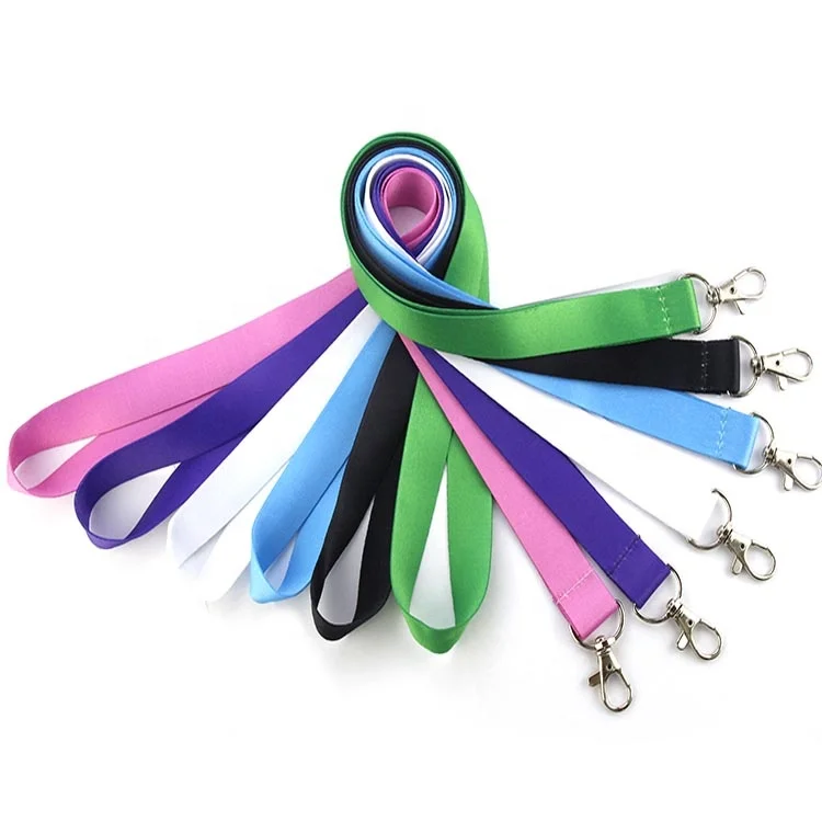 Fashion Attractive Design Safety Polyester Funny Lanyard Nylon Strap Keychain Holder Key Chain