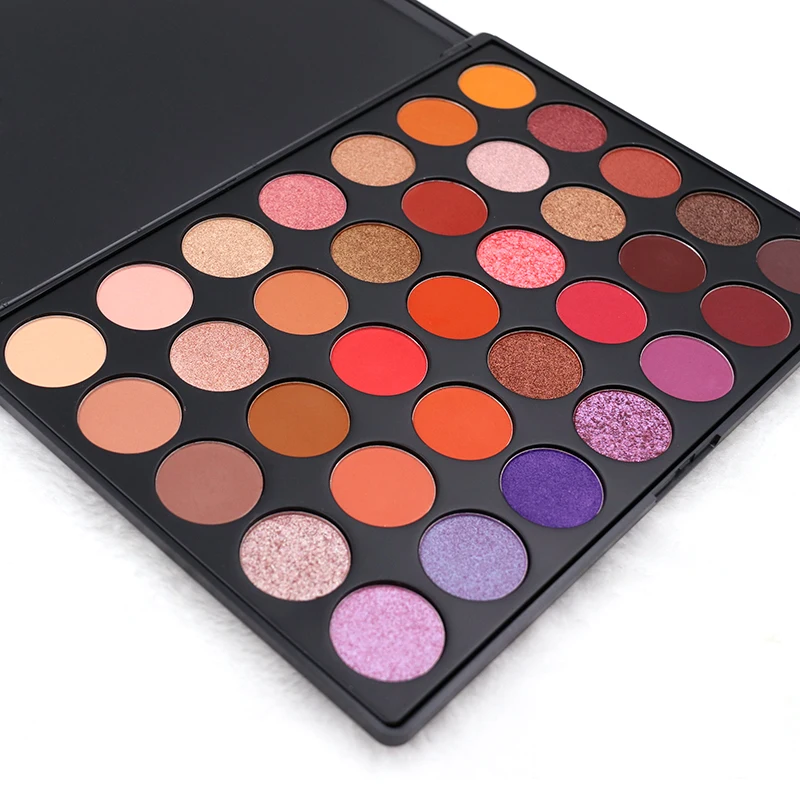 
35 Colors High Pigment Private Label Custom Makeup Eyeshadow Palette 