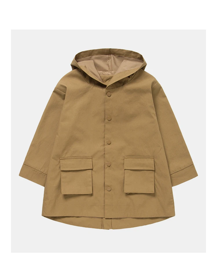 Горячее надувательство amaon 100% из хлопка для мальчиков плащ-Тренч куртка джинсовая пальто девочек От 2 до 5 лет