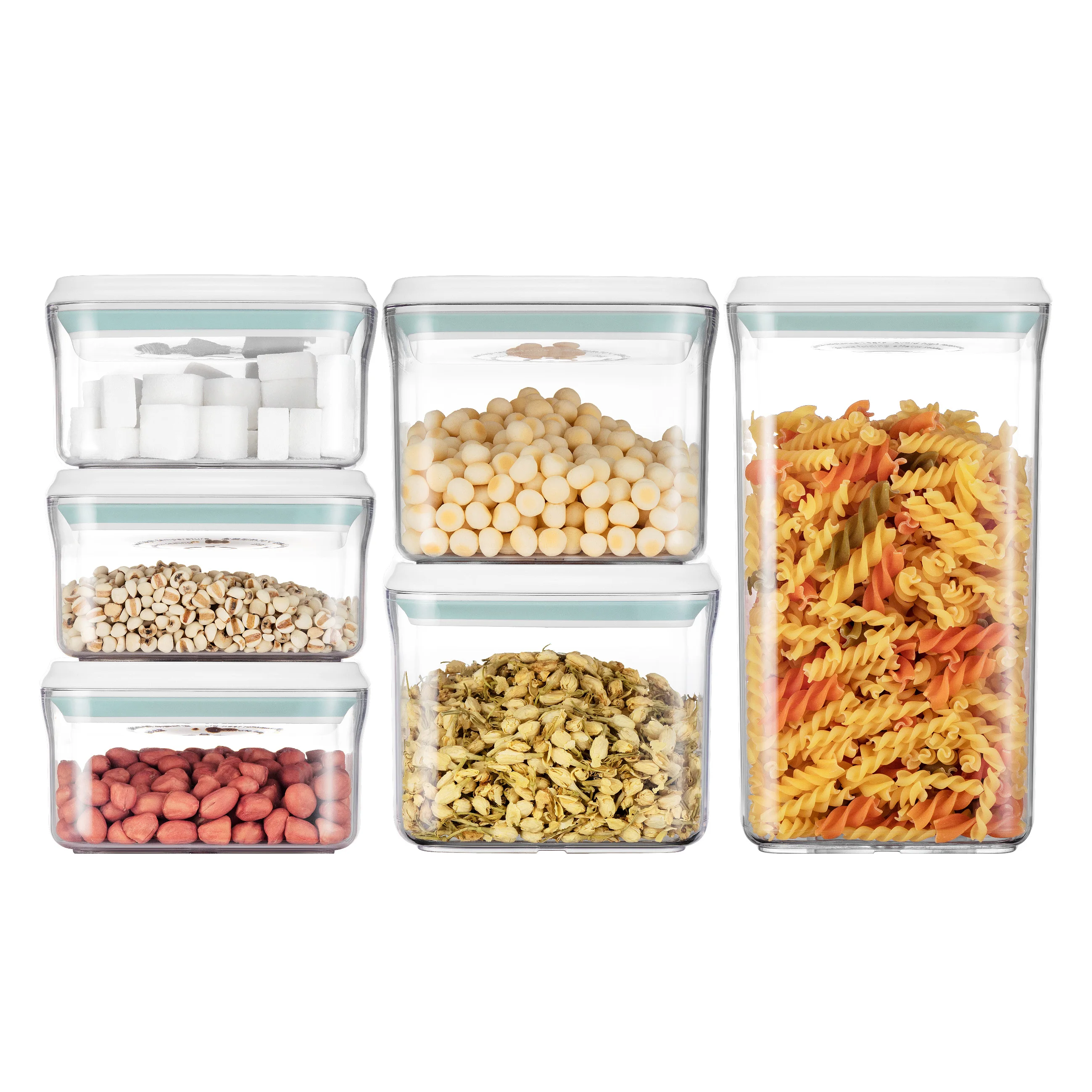 2021 Hot Sale Pantry Organization Food Storage Containers with Airtight Lids Set of BPA Free