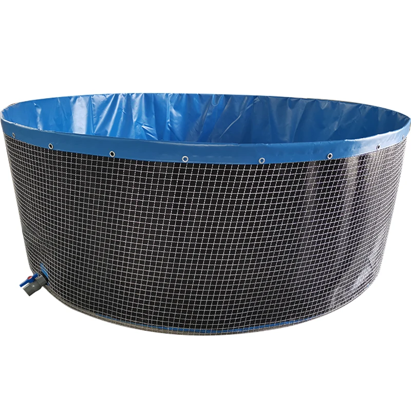 Hot Sale Plastic above ground Portable fish pond the largest plastic ponds for raising fish