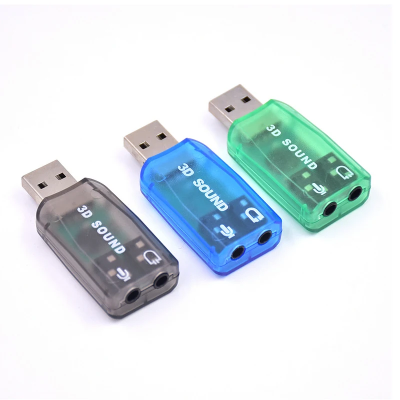 Горячая Распродажа мини внешняя звуковая карта Usb 5 1 канальная Звуковая адаптер 3 мм микрофон наушники интерфейс для