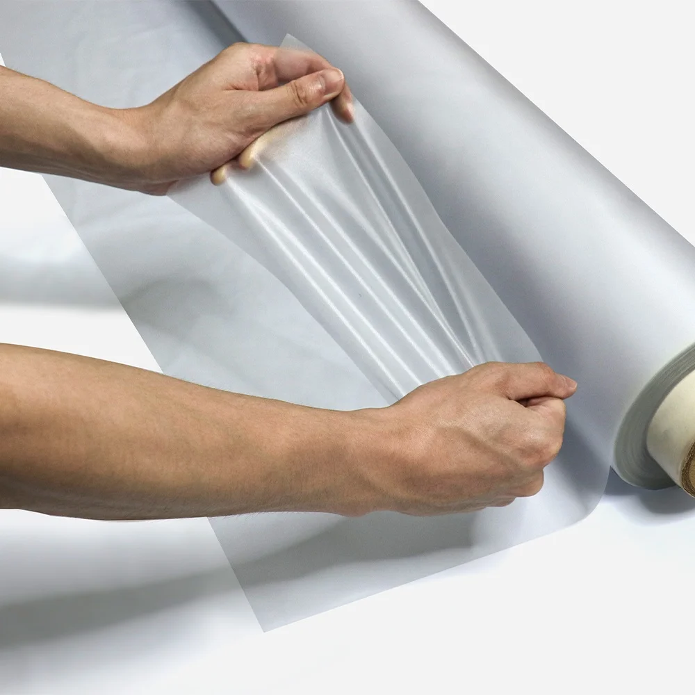 Glass protective plastic PVC soft film emboss translucent PVC sheet