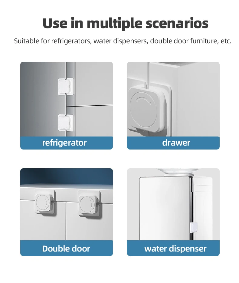 Baby Proof Safety Kitchen Cabinet Lock Multifunctional Cabinet Door Refrigerator Drawer Lock
