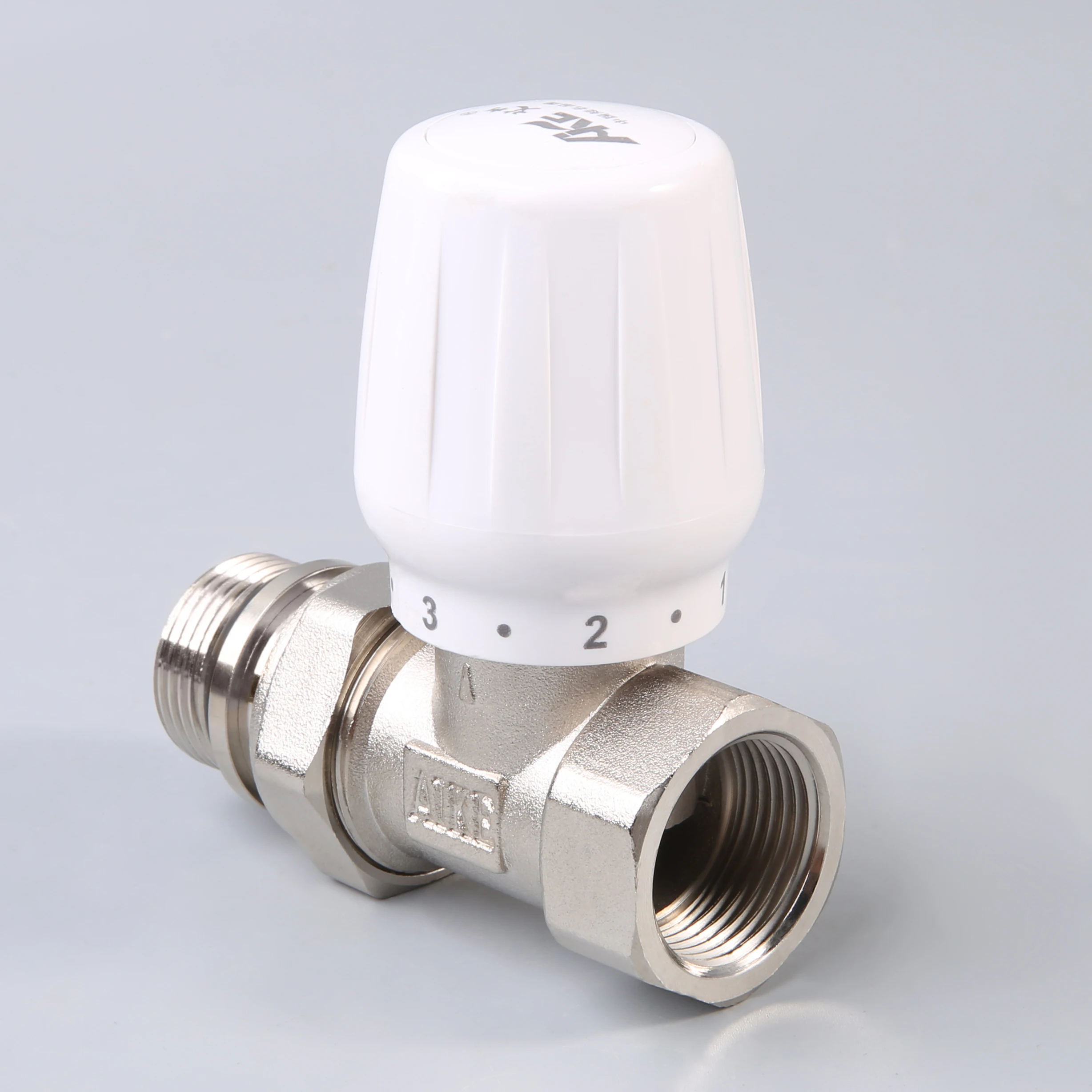 high quality temperature control valve female threading straight thermostat valve radiator