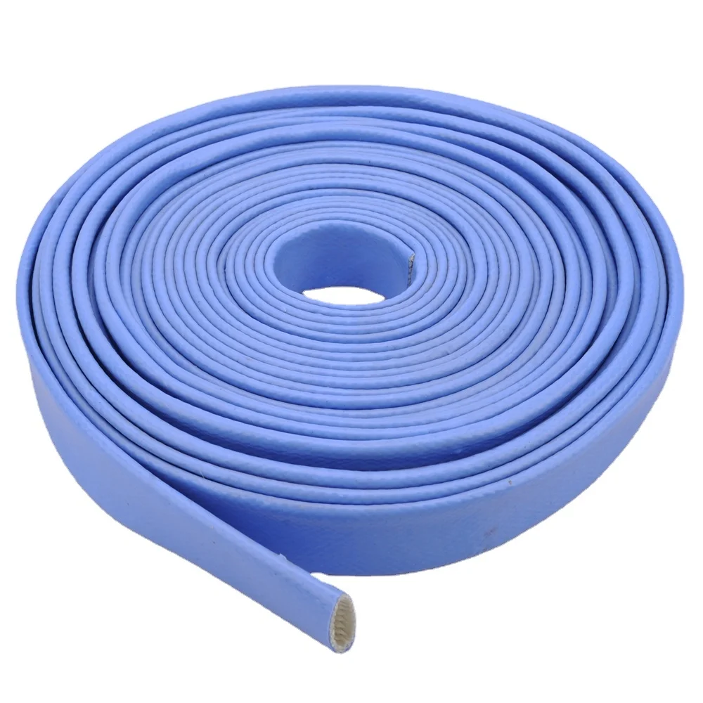 high quality silicone fiberglass braid ID4mm-150mm heat insulation tubing