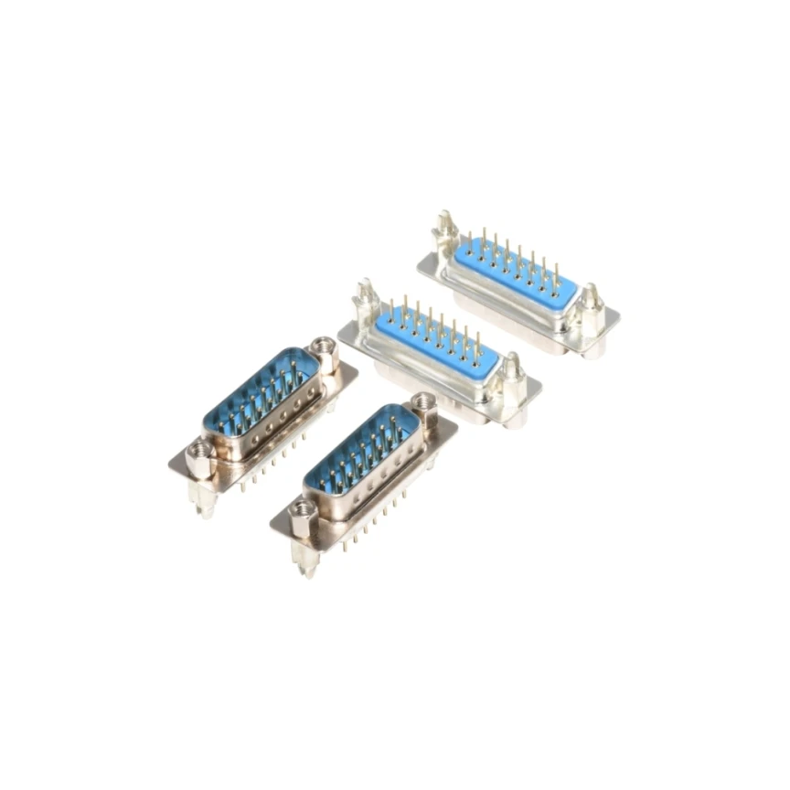 Db D-sub D Sub Connector With 9 15 25 Pin Male Female Cable Db9 50 9pin Mini Type Machine Board 37pin Sub-d 26 37 Pins 15pin