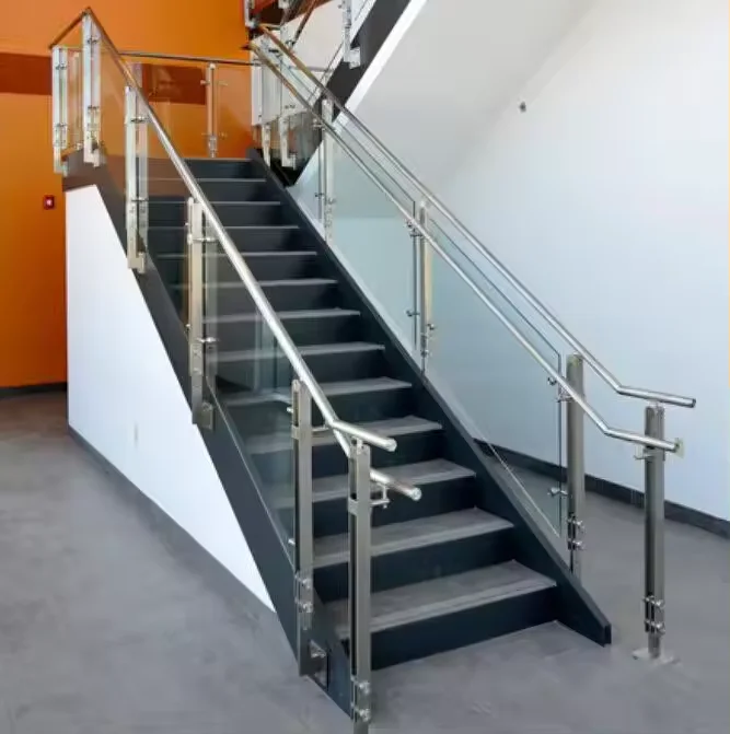 Low price stainless steel stair railings/indoor stainless steel glass balcony railing balcony railing designs new balcony design
