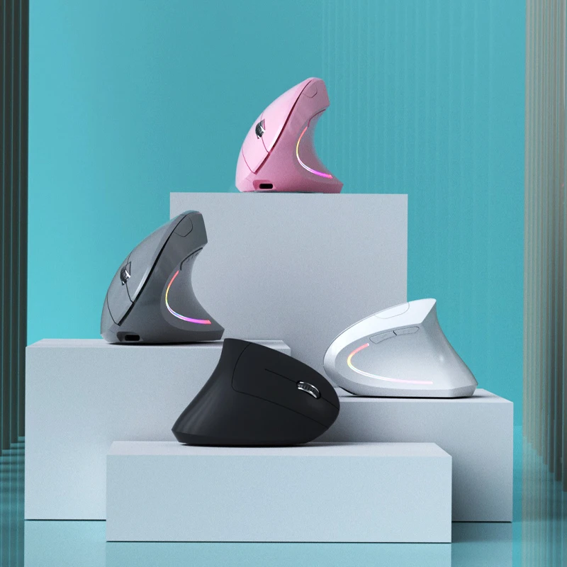 Rechargeable Vertical Mouse 2.4G USB Receiver Mute Graphics Designer Dedicated Game Computer Ergonomic Engineering Mouse