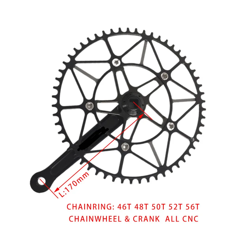 Chainwheel And Crank Road  Bicycle  Folding Bike Fixed gear bikeTrack bike Single speed bike46T/48T/50T/52T56T