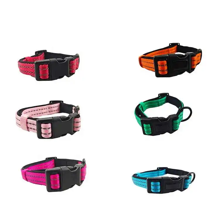 Неопреновый собачий ошейник и поводок с отражающей полосой, Лидер продаж Amazon, товары для домашних животных